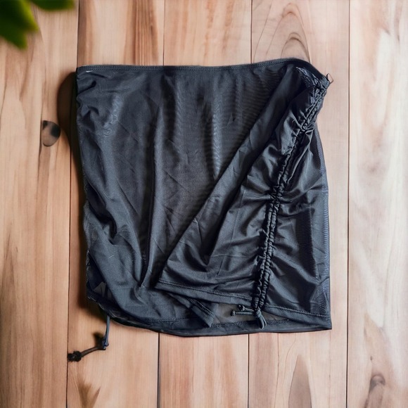 Black Three-Piece High Waist Bikini Set Size 2XL - Picture 3 of 5